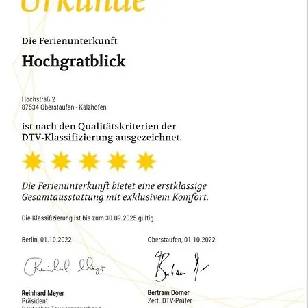 5 Sterne Hochgratblick Mit Schwimmbad Und Sauna Оберштауфен